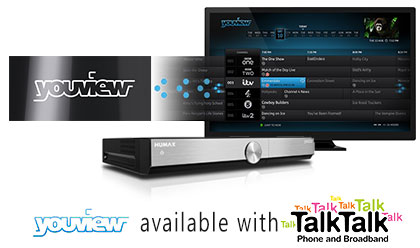Free TV with Youview TV - Available with TalkTalk Broadband