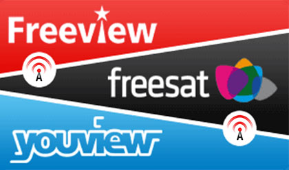 We can install Free TV services in your home, like Freesat, Freeview and Youview